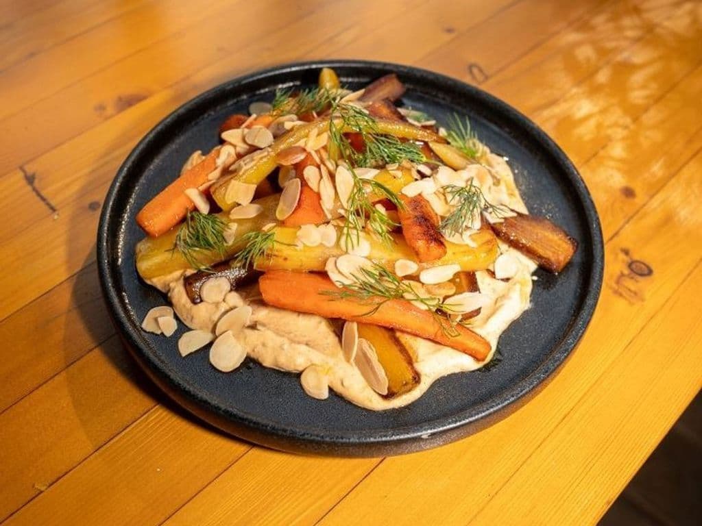 community love feature plate: roasted carrots