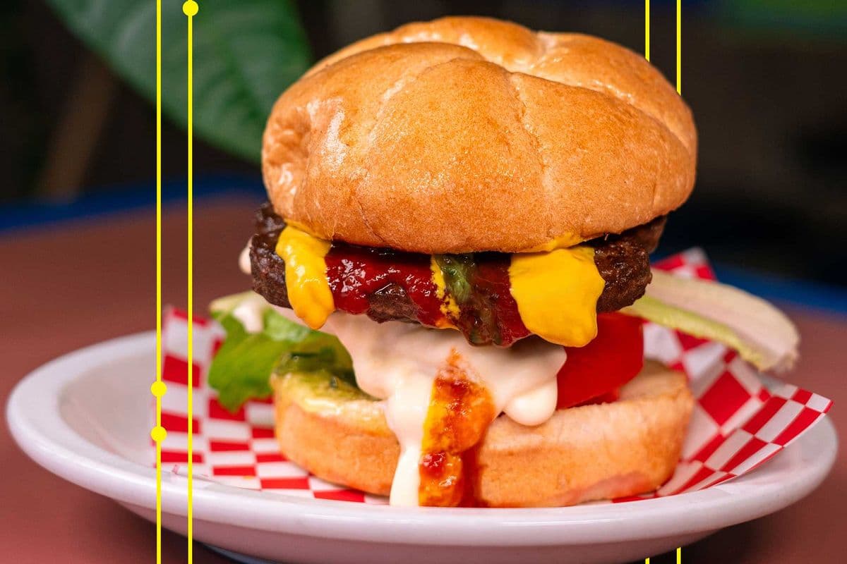 BBQ Veg Burger (Veg Version)