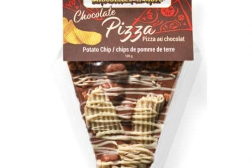 Chocolate pizza slice- Potato chips- 100g (100g )