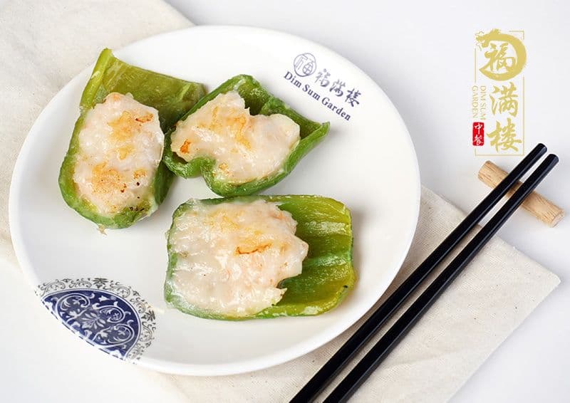 28. Green Pepper with Shrimp (3 pcs)