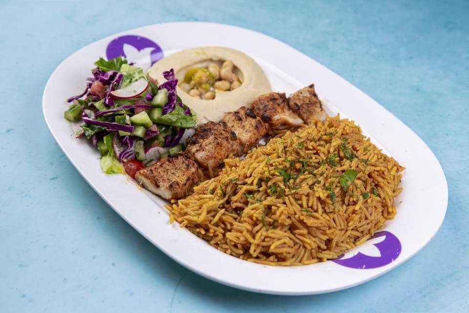 Tawook On Rice