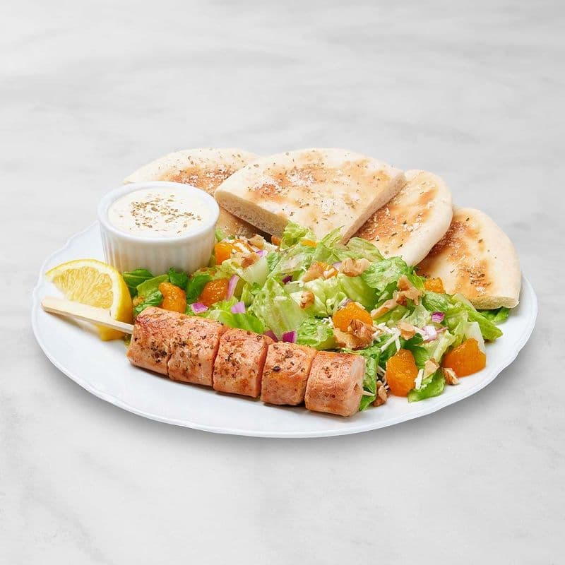 Souvlaki And Salad