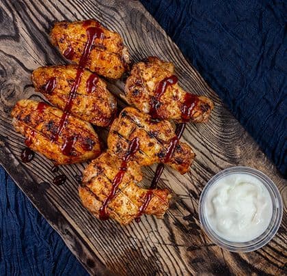 12 Charcoal Chicken Wings