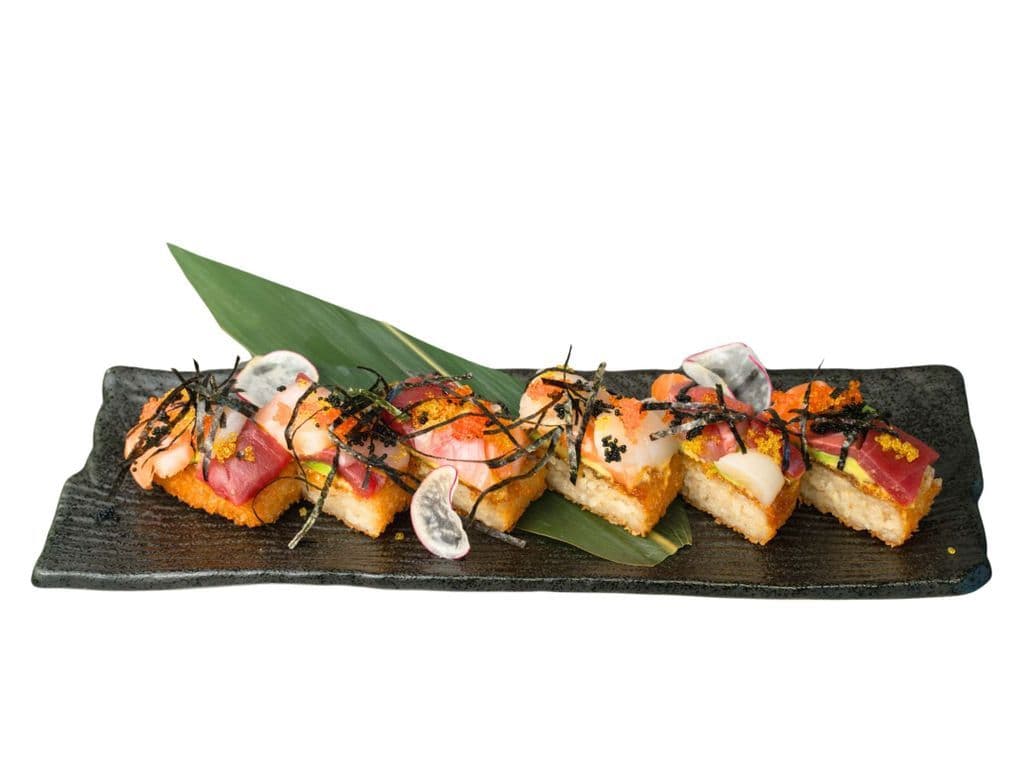 Crispy Rice Kaisen Oshi
