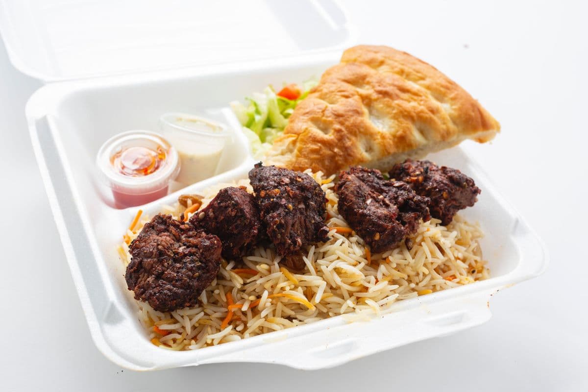 Afghan Kabob Beef Meal
