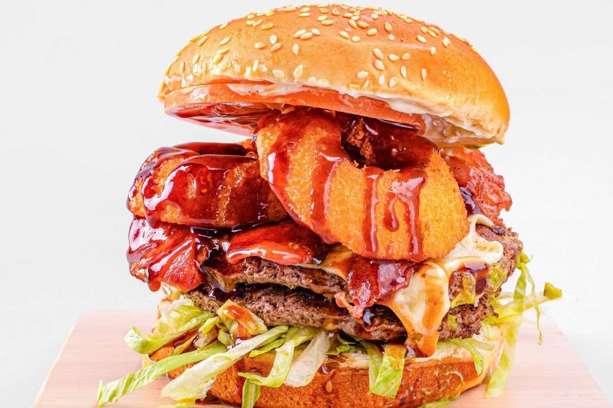 Double Bbq Backyard Burger