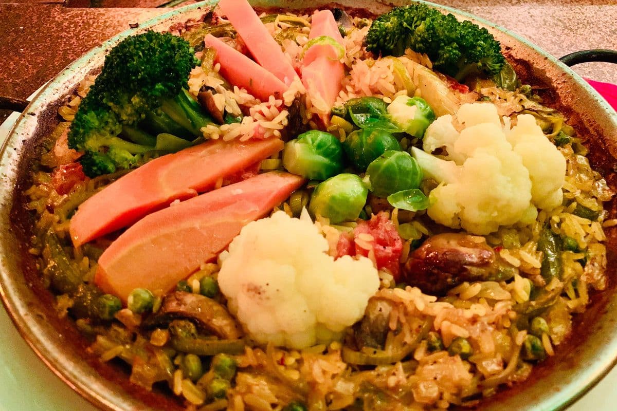 Paealla Legumes du Jour / Vegetable of the Day Paella