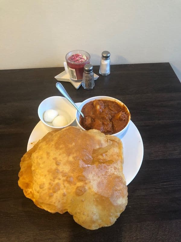 Bhaji Puri with Halwa