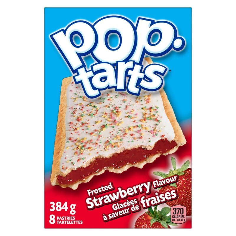Kelloggs Pop Tarts fraises / Kelloggs Pop Tarts Strawberry (384 g)