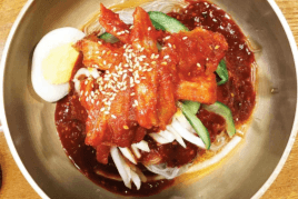 Spicy Chewy Cold Noodle with Raw Skate (회냉면)