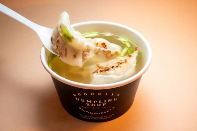 *Bok Choy Ginger Potstickers in Soup*