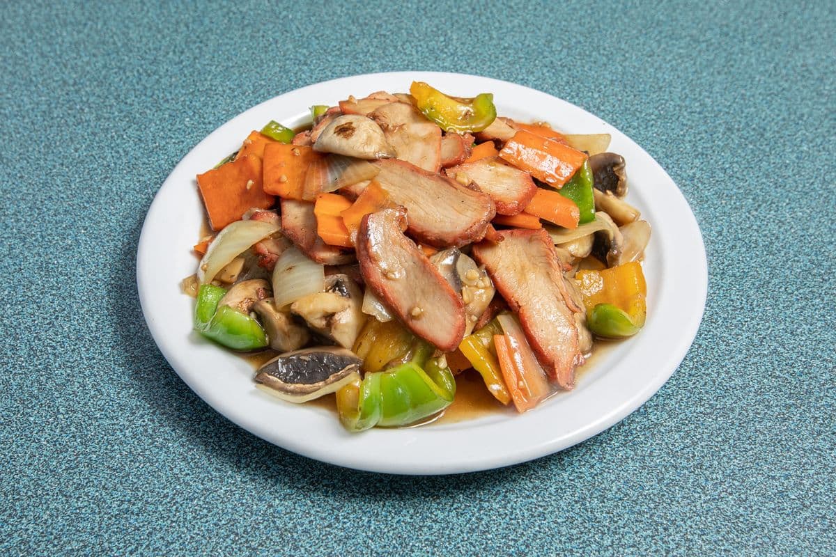 114. BBQ Pork with Mushrooms