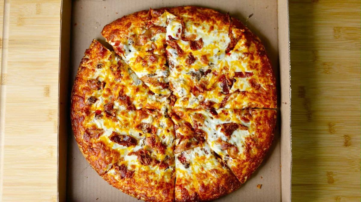 13" Bacon Cheeseburger Pizza