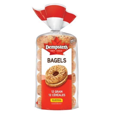 Dempster's Bagel 12 Grain 6pc