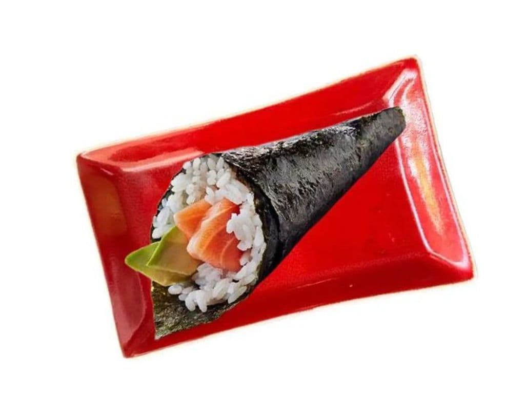 Sake and Avocado Temaki