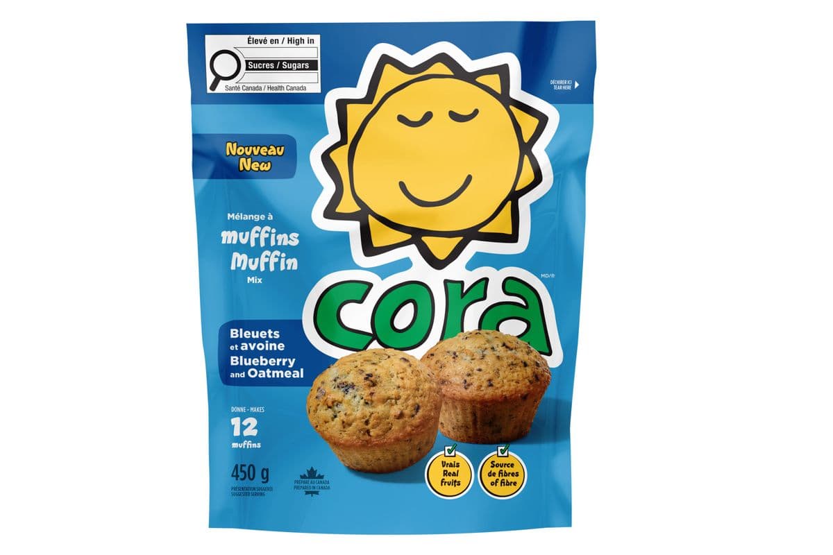 Mélange à muffins aux bleuets et avoine Cora (450 g)