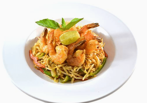 854. Pad Thaï aux crevettes / Shrimp Pad Thai