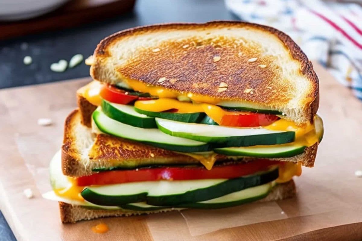 Grilled Cheese Veggie Sandwich