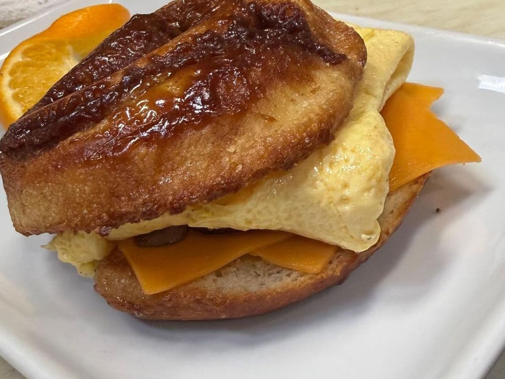 Cinn Bun Egg Sammie