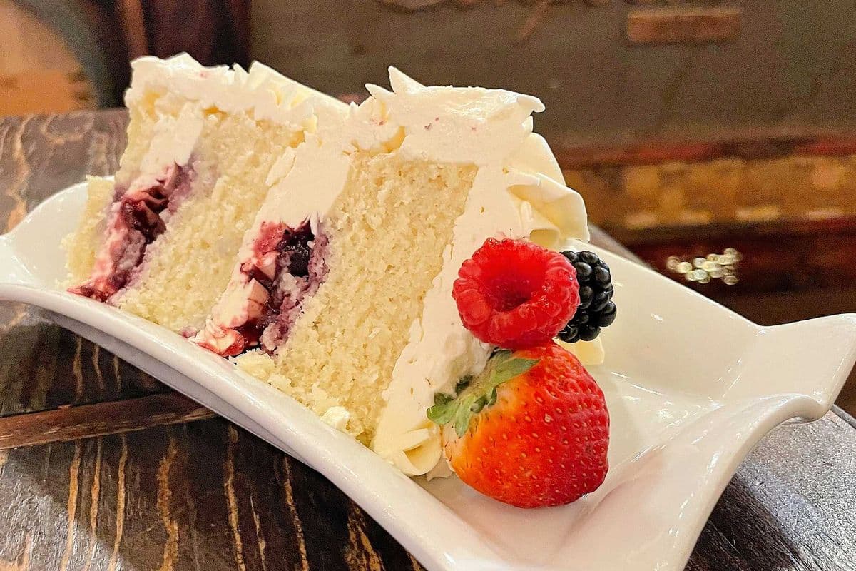 Fresh Fruit Cake By The Slice