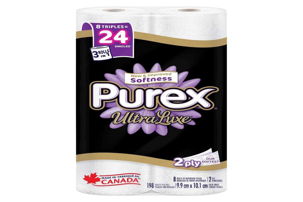 Purex Ultra luxe Bathroom Tissue (8 rolls)