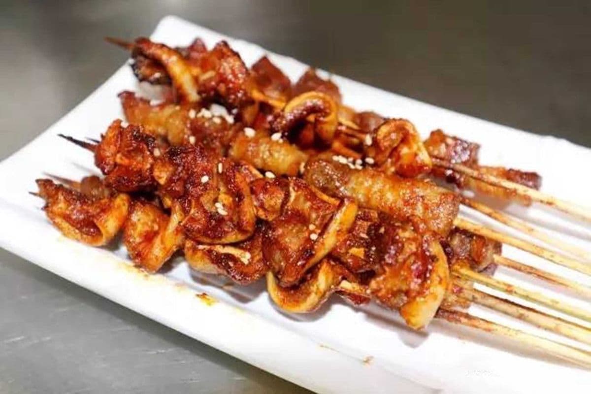 Beef Aorta (Huang Hou) 2 Skewers 黄喉