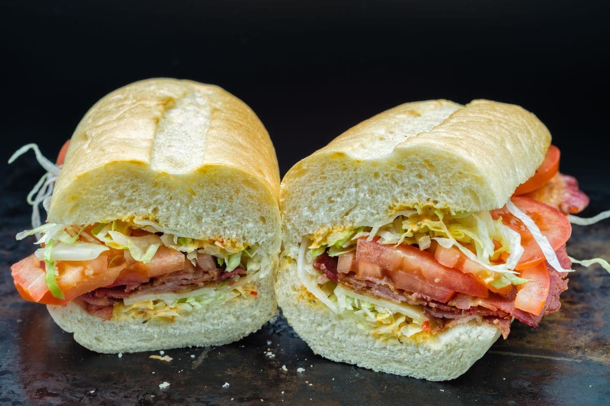 B.L.T. with Cheese Sandwich