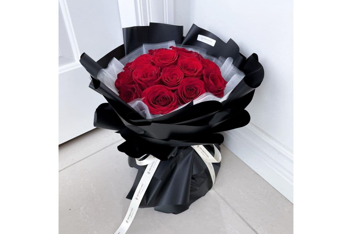 Classic Red Roses Round Bouquet