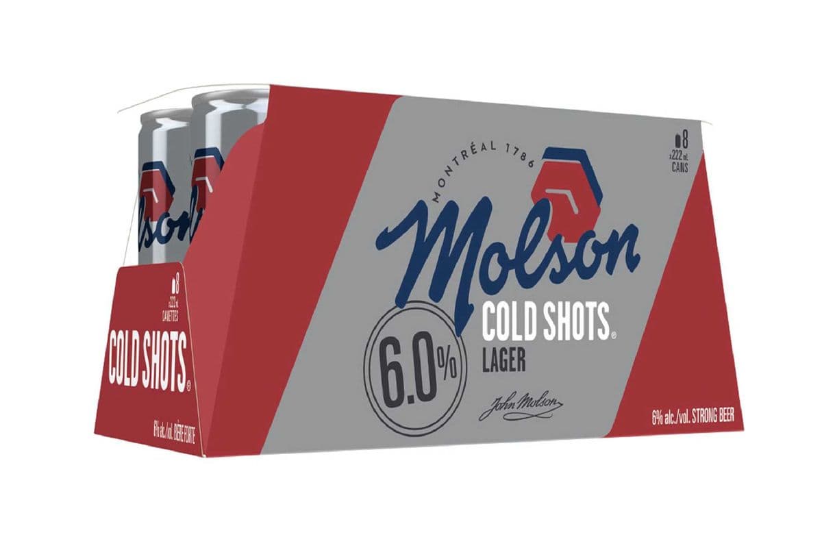 837015. MOLSON COLD SHOTS (8 x 222ML (CANS))