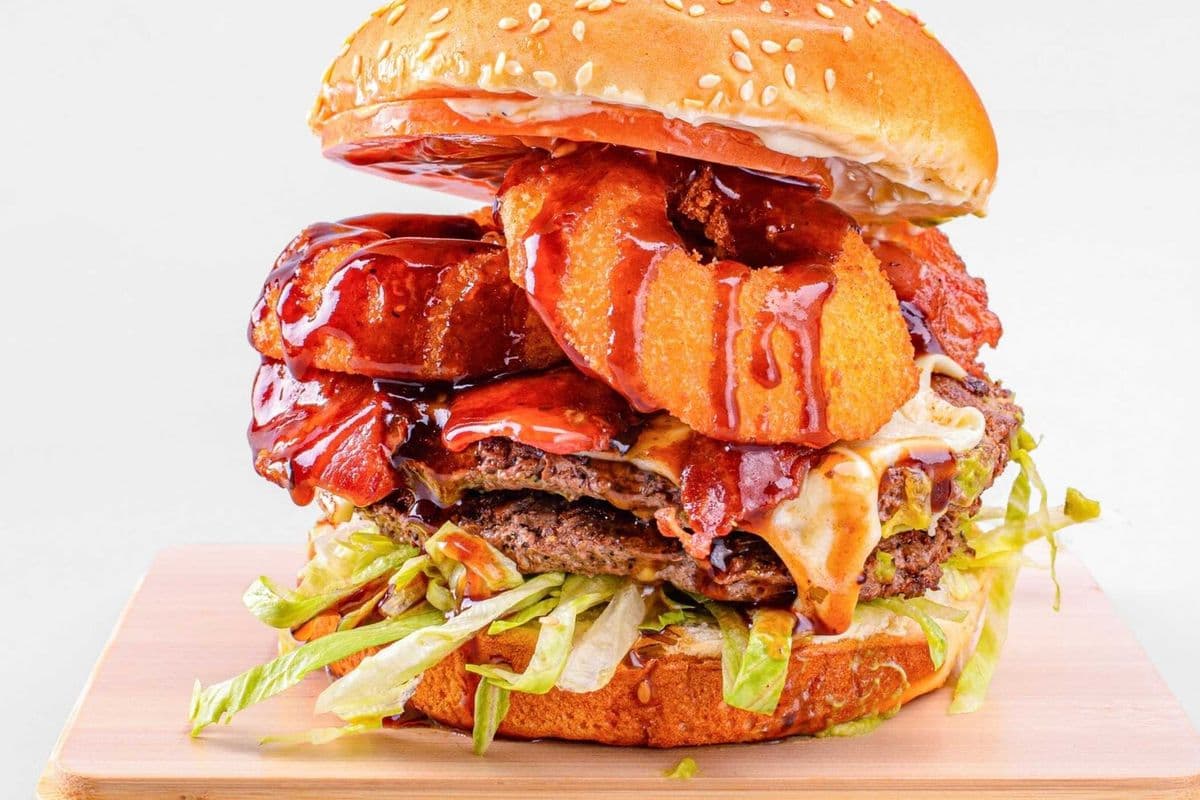 Double Bbq Backyard Burger