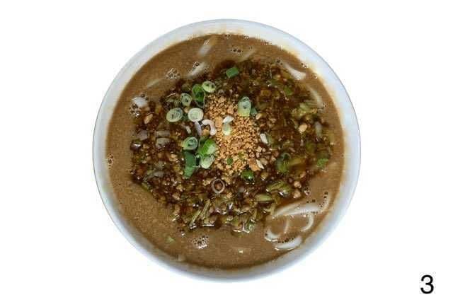 3. Ground Pork with Peanut Noodle Soup