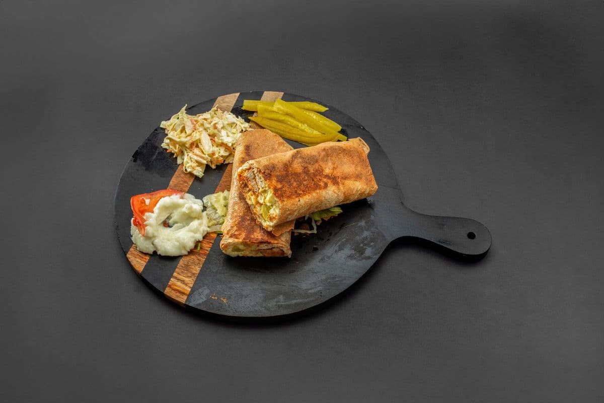 Arabi Shish Tawouk wrap plate