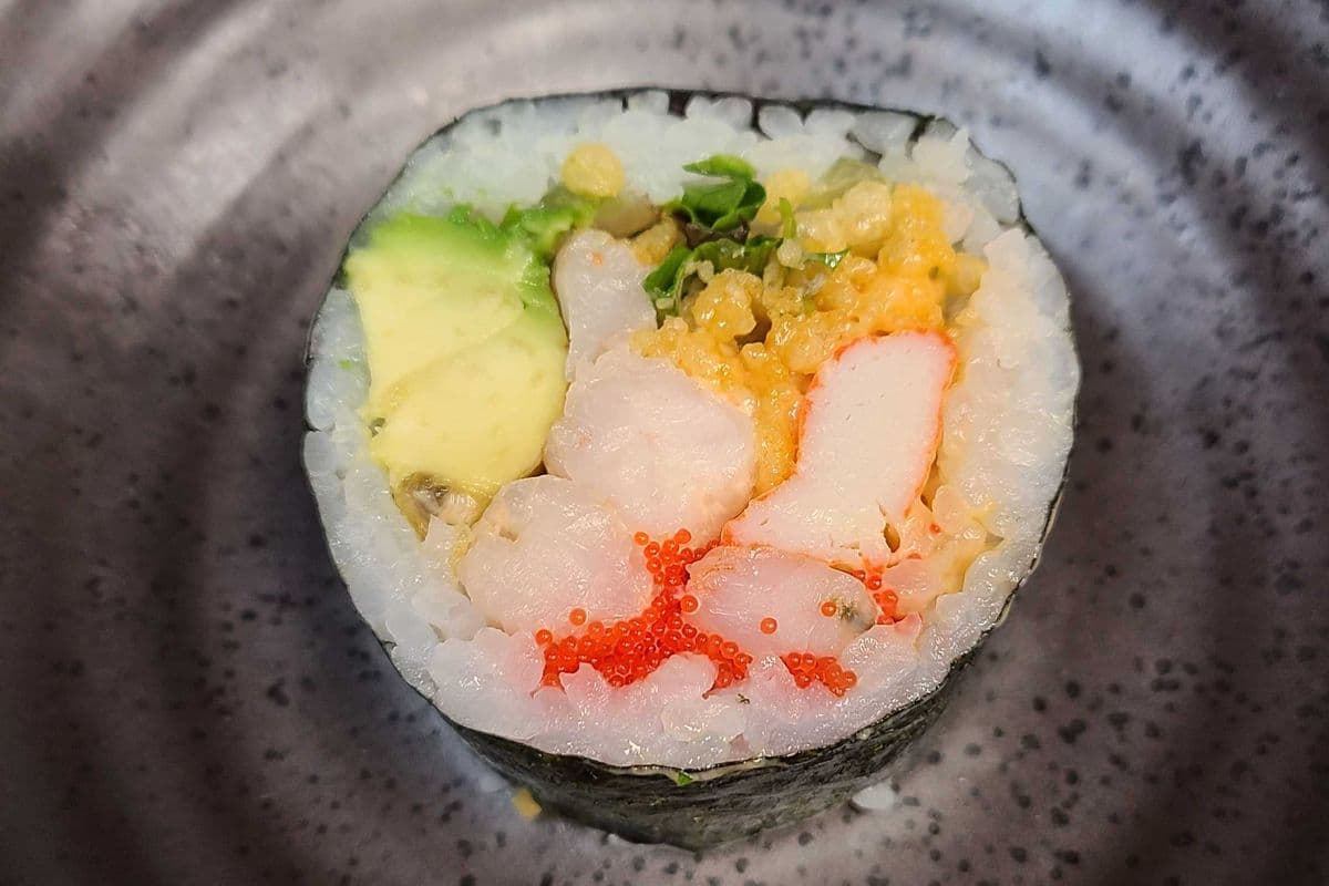 59. Futomaki aux crevettes épicées / Spicy Shrimp Futomaki Roll