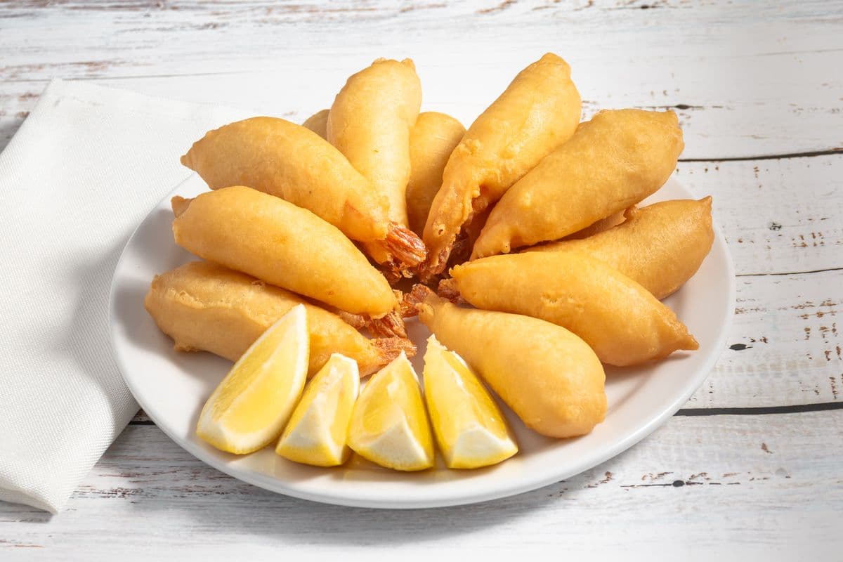 42. Breaded Shrimp with Lemon