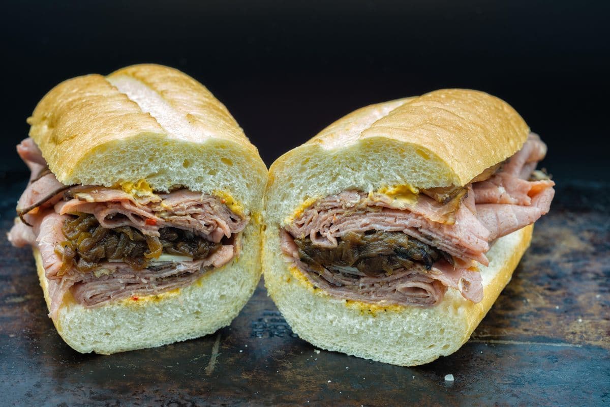 Hot Beef and Onion Sandwich
