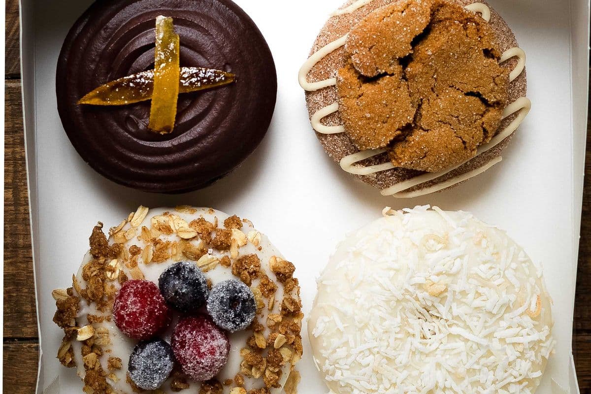 Variety Box of 4 Cake Doughnuts