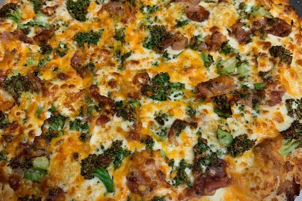 Broccoli Cheddar Pizza