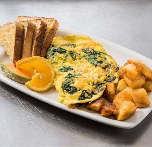 Spinach and Feta Omelette