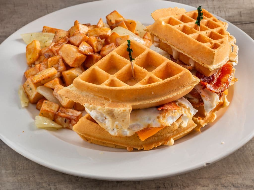 Brk Chix Waffle Sandwich