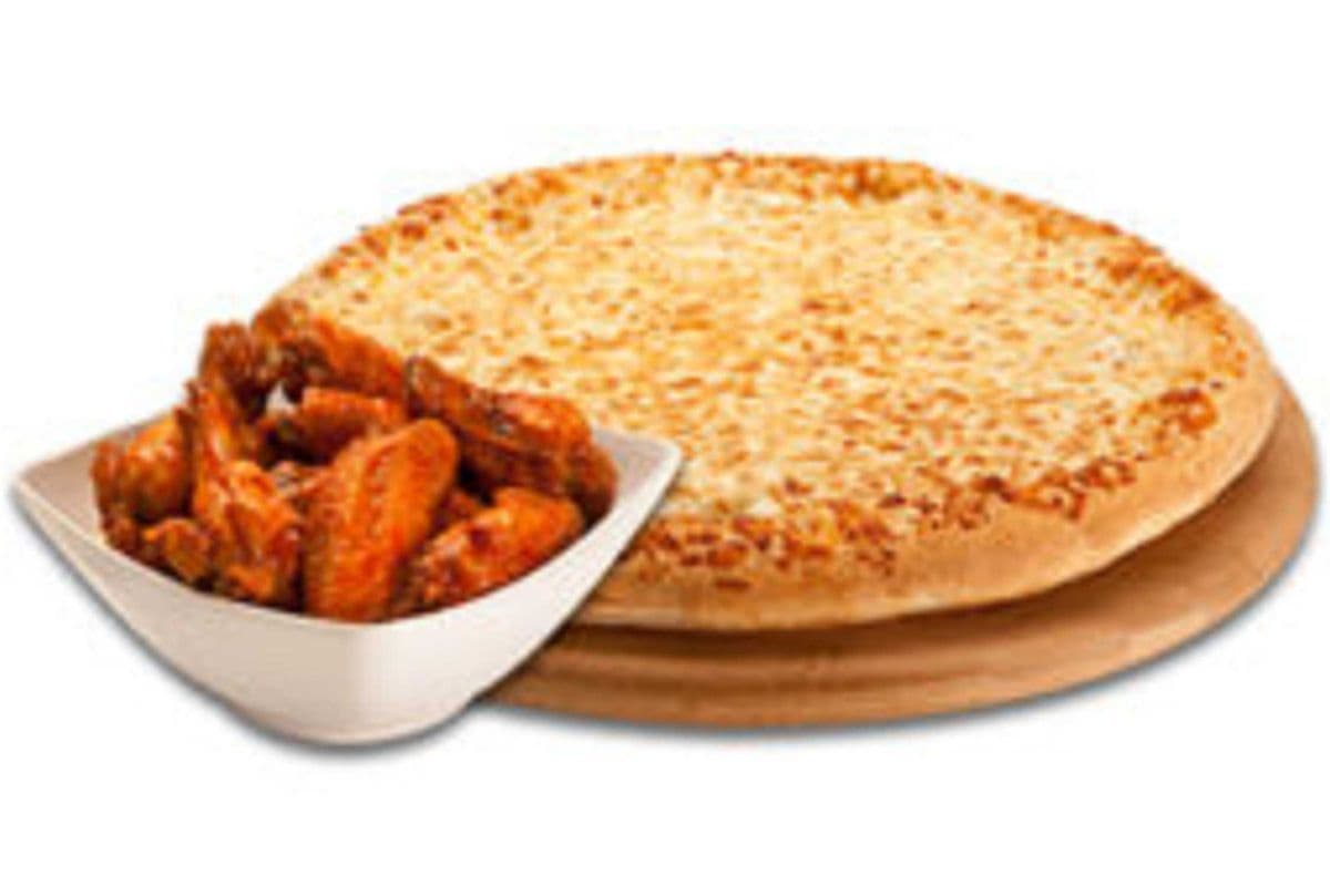 X-Large Pizza and 20 Wings