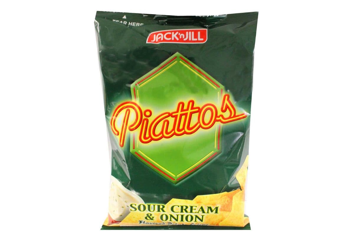 Jack' N Jil Piattos Sour Cream & Onion Flavored Potato Crisps