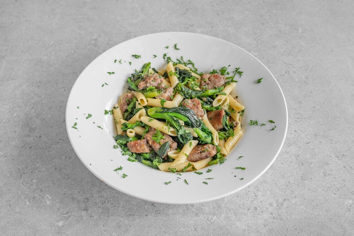Pâtes à la saucisse et au rapini / Sausage and Rapini Pasta