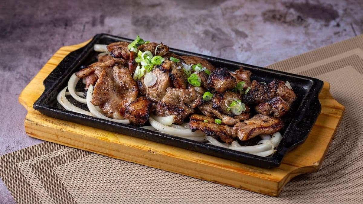 Grilled Pork Chop Slices