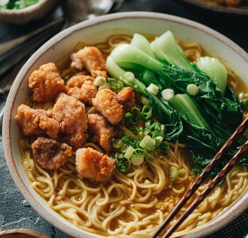 Chicken Nugget Soup Noodle 鹽酥雞湯麵