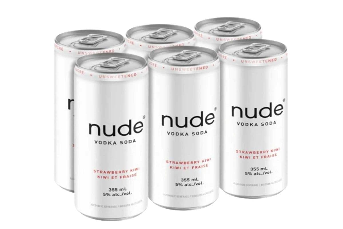 NUDE VODKA SODA STRAWBERRY KIWI 6 CANS (6 x 355 ML)