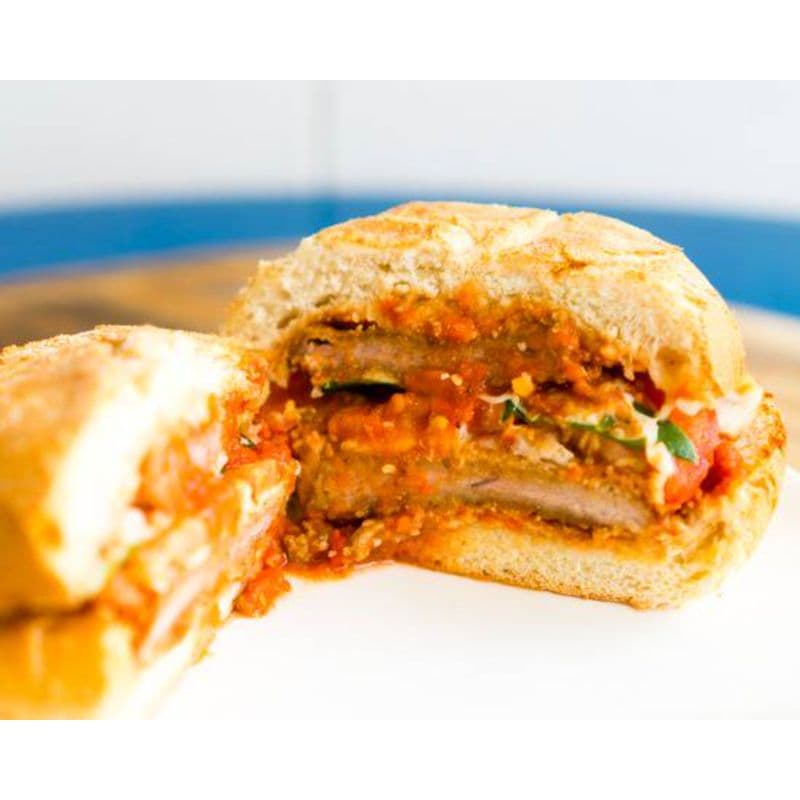 Veal Cutlet on a Kaiser Sandwich