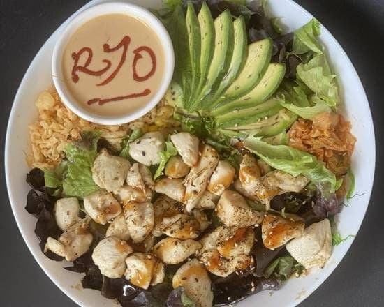 Grilled Chicken Poke Bowl