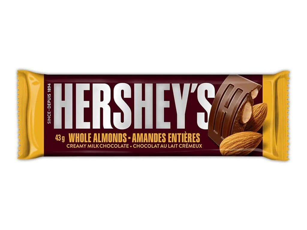 HERSHEY ALMOND CHOCOLATE BAR