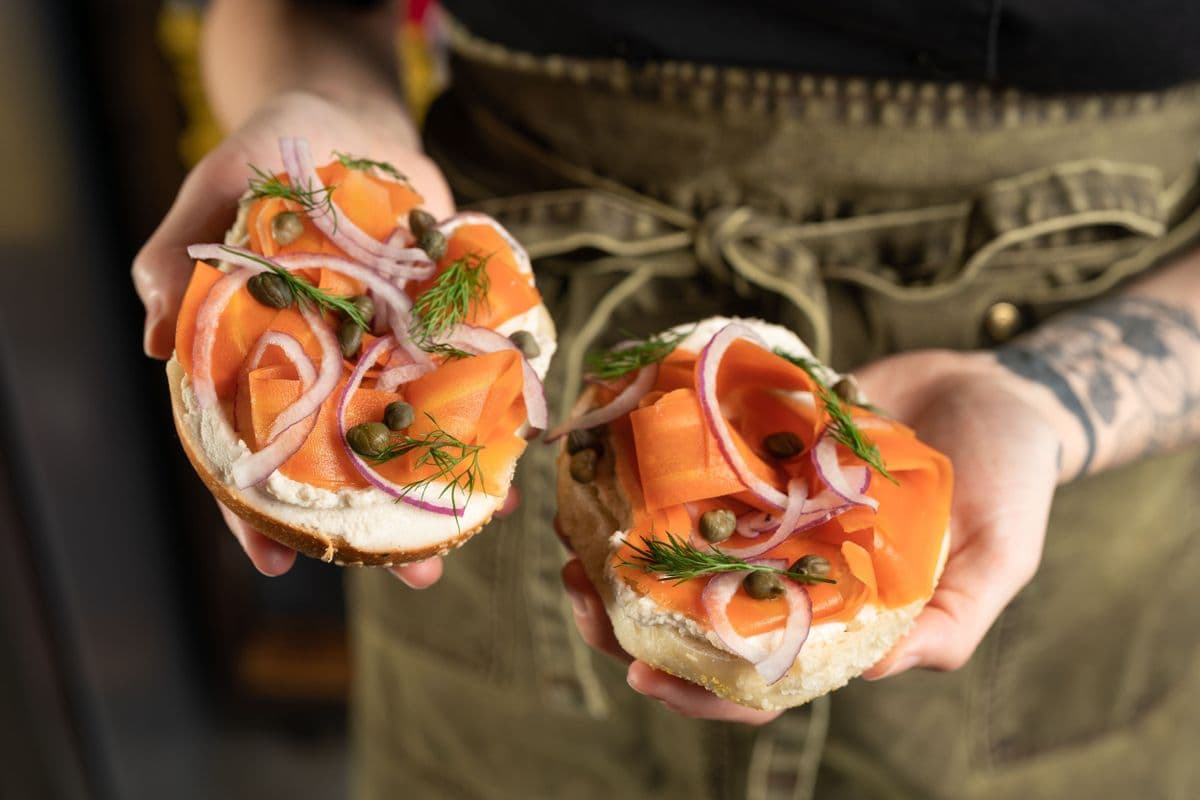 Carrot Lox Bagel