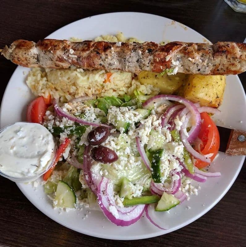 Pork Souvlaki Dinner